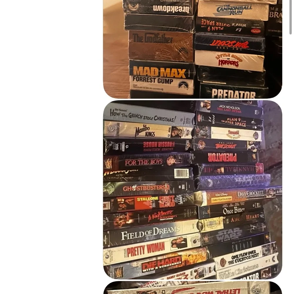 VHS Factory Sealed Large Movie Collection Vintage Lot